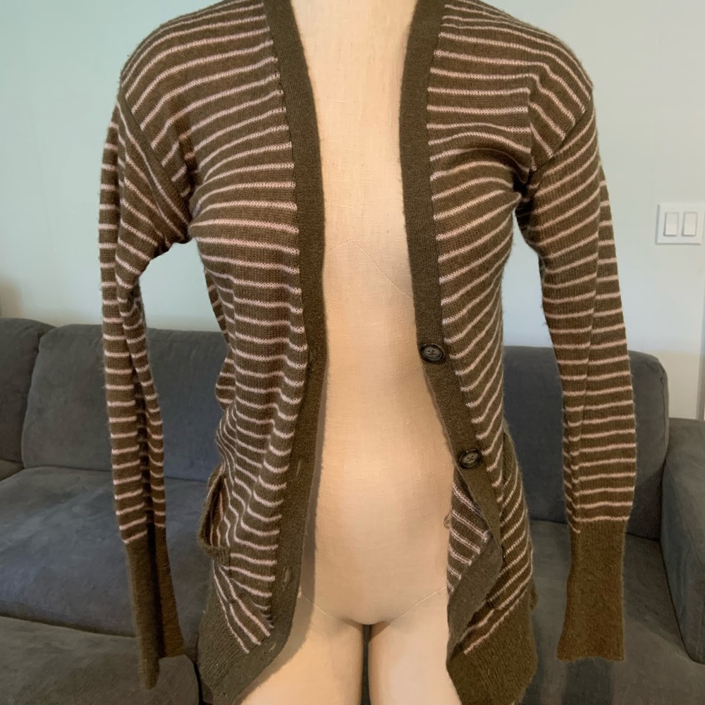 Aerie stripped cardigan with pockets. Gently used